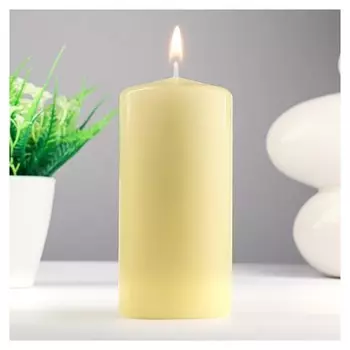 Свеча - цилиндр ароматическая, 6х12,5 см, персик