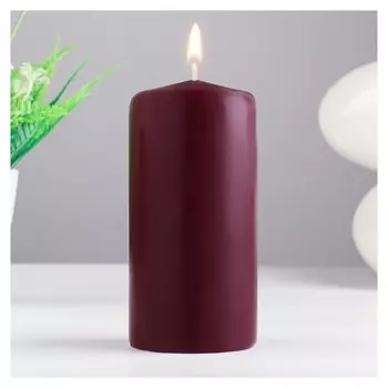 Свеча - цилиндр ароматическая, 6х12,5 см, вишня