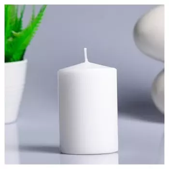 Свеча - цилиндр ароматическая "Кокосовый рай", 5,6х8 см