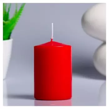 Свеча - цилиндр ароматическая "Сладкая малина", 5,6х8 см