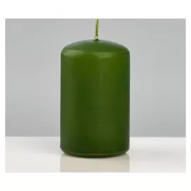 Свеча - цилиндр "Колор", 5×8 см, зелёная