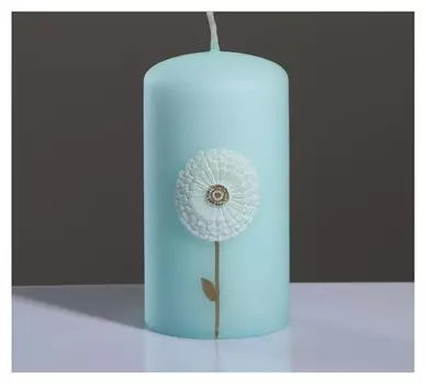 Свеча - цилиндр "Одуванчики", 6×11,5 см