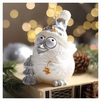 Свеча декоративная "Снежная птичка", 9х5,8х8,9 см