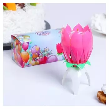 Свеча для торта музыкальная Тюльпан