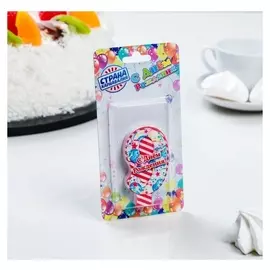 Свеча для торта Праздничная Цифра 9