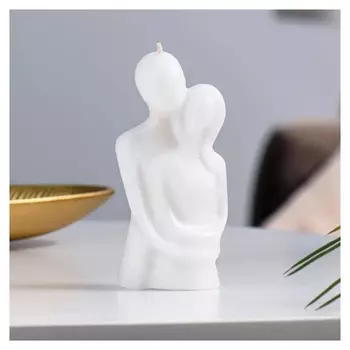 Свеча фигурная "Влюбленные", 12 см, белая