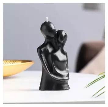 Свеча фигурная "Влюбленные", 12 см, черная