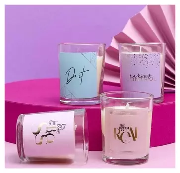 Свеча интерьерная "Для тебя" 7х5 см