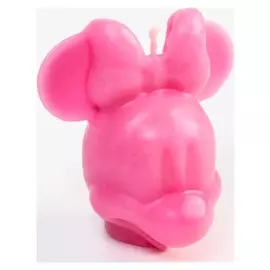 Свеча интерьерная, минни маус, розовая