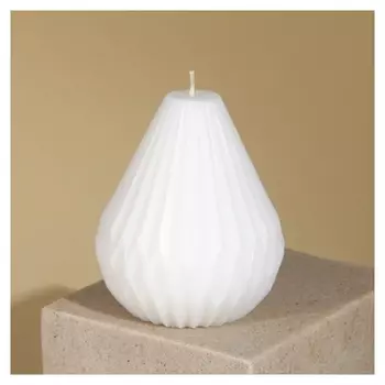 Свеча интерьерная "Оригами", белая, 6,5 х 8 см