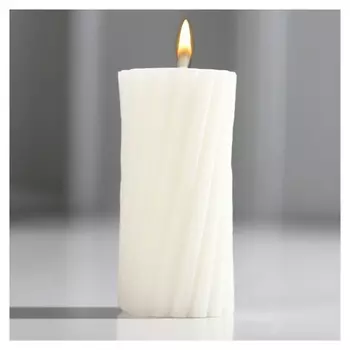 Свеча интерьерная «Витая», белая
