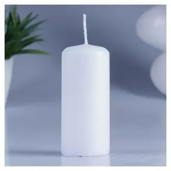 Свеча классическая 4х9 см белая