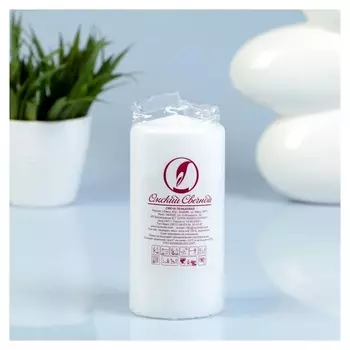 Свеча классическая 6х12,5 см белая