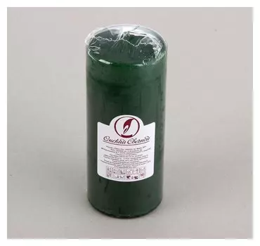 Свеча классическая 7х17 см Темно-зеленая