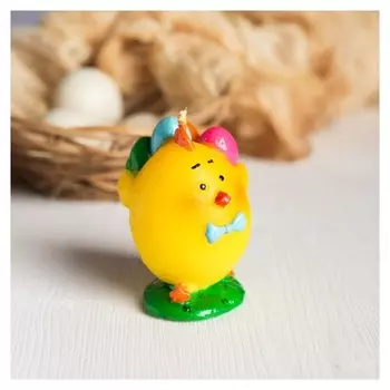 Свеча пасхальная «Цыплёнок с яйцами»