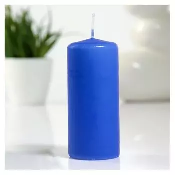 Свеча пеньковая 50х115 см голубая