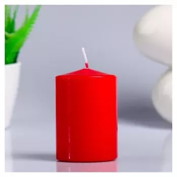 Свеча пеньковая ароматическая "Бархатная роза", 5,6х8 см