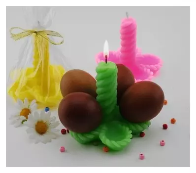 Свеча-подставка для яиц Цветок