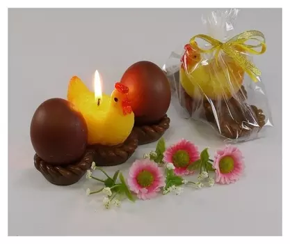 Свеча-подставка для яиц "Курочка"