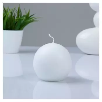 Свеча шар 80 см Белый