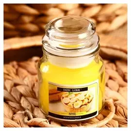 Свеча в банке "Банан" 82 гр 6х9х9 см