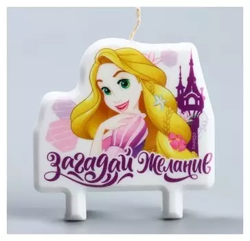 Свеча в торт Загадай желание! Рапунцель 8×8 см