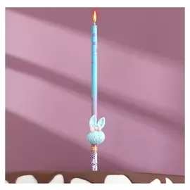 Свеча в торт "Заячьи ушки"