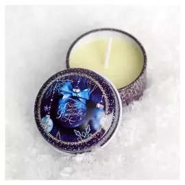 Свеча в железной банке «Игрушка», 2,5 х 5 см