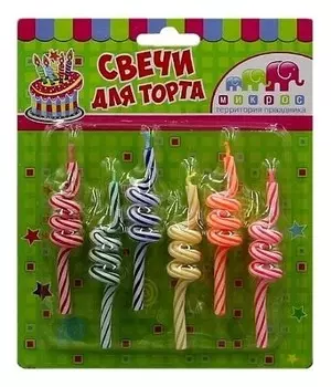 Свечи для торта Спираль
