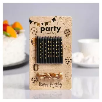 Свечи в торт Золотая горошина