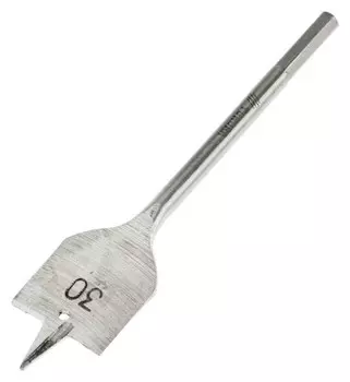 Сверло по дереву перовое Tundra, шестигранный хвостовик, 30 х 152 мм