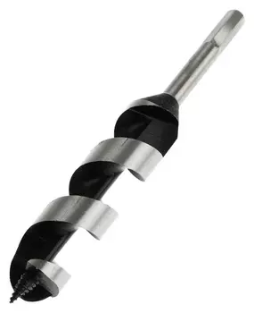 Сверло по дереву шнековое Tundra, шестигранный хвостовик, 32 х 230 мм