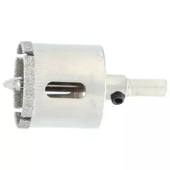 Сверло по керамической плитке и стеклу, 32 х 55 мм, шестигранный хвостовик, с центрующим сверлом