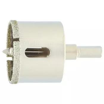 Сверло по керамической плитке и стеклу, 38 х 55 мм, шестигранный хвостовик, с центрующим сверлом