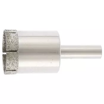 Сверло по стеклу и керамической плитке, 25 х 55 мм, цилиндрический хвостовик