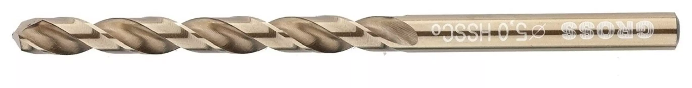 Сверло спиральное по металлу, 5 мм, Hss-co