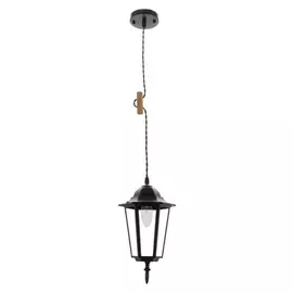 Светильник 1680/1bk E27 40вт черный 15х15х30-130 см