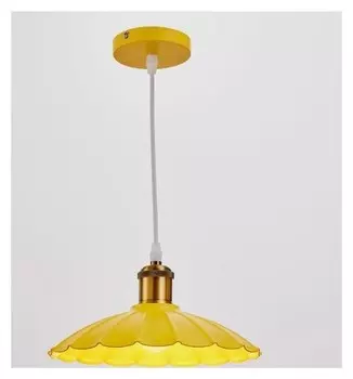 Светильник 2034850/1 E27 40вт желтый-медь 25х25х10 см