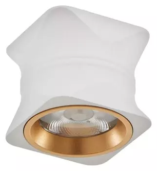 Светильник 86608/1 LED 7Вт 4000к белый-золото 6,3х6,3х5,5 см