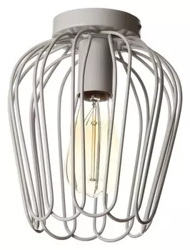 Светильник "Цветок" 1х40вт E27 белый 18х18х23 см.