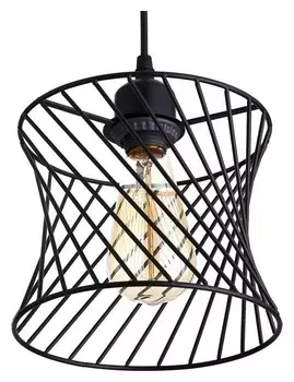 Светильник "Декко" 1xe27 40вт черный 18,5х18,5х100 см.