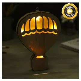 Светильник деревянный «Воздушный шар», 14.5 × 20 см