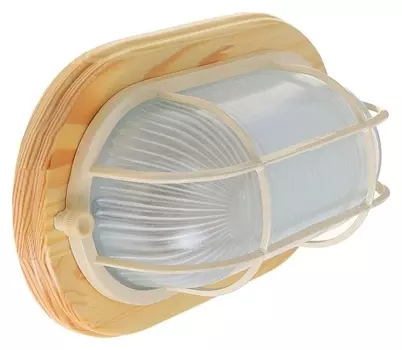 Светильник для бани/сауны Italmac Termo 60 21 18, 60 Вт, Ip54, цвет береза, до +130°c