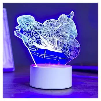 Светильник «Гоночный мотоцикл», Led, Rgb, от сети, 10 × 14,4 × 16 см