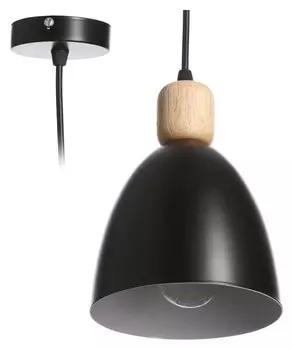 Светильник "Колпак" 1х40вт E27 черный 14х14х100 см.