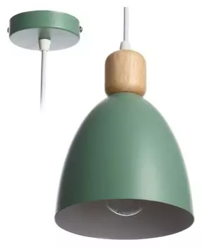 Светильник "Колпак" 1х40вт E27 зеленый 14х14х100 см.