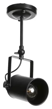 Светильник "Линза" 1x60w E27 черный11x11x24 см