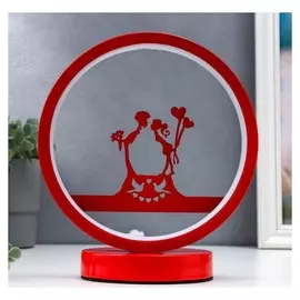 Светильник настольный 16474/1 LED красный 12х19,5х24см