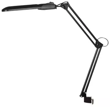 Светильник настольный "Дельта 1", на струбцине, люминесцентный, 11 Вт, черный, высота 70 см, G23