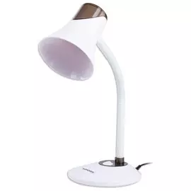 Светильник настольный SONNEN OU-607, на подставке, цоколь Е27, белый / коричневый